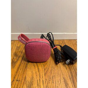 Pink Portable Bluetooth Speaker With Charging Cable